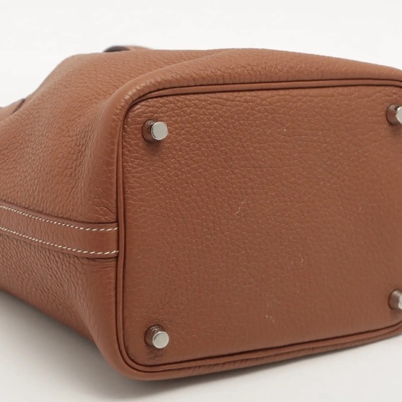 Hermes Picotan Lock Eclat PM Taurillon Clemence Swift Gold Ebene - Picture 4 of 8